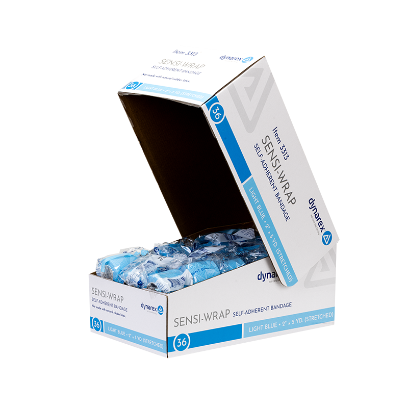 Sensi Wrap, Self-Adherent Wrap - Latex Free, 2" X 5 yds Light Blue - 36 Boxes per Case