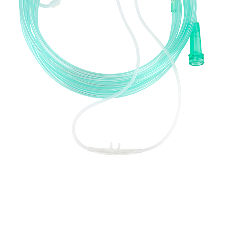 Nasal Oxygen Cannula Super Soft-Touch Cushion Tip with 4' (1.2m) Crush Resistance Tubing, Standard Connector, Adult, 50 Quantity per Case
