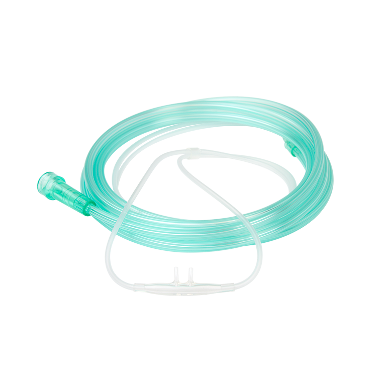 Nasal Oxygen Cannula Super Soft-Touch Cushion Tip with 7' (2.1m) Crush Resistance Tubing, Standard Connector, Adult, 50 Quantity per Case