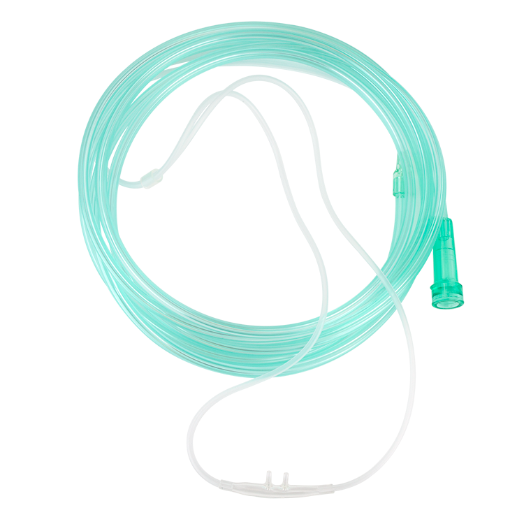Nasal Oxygen Cannula Super Soft-Touch Cushion Tip with 14' (4.3m) Crush Resistance Tubing, Standard Connector, Adult, 50 Quantity per Case