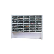 Mailflow-to-Go 2-Tier Sorter, Riser, 60"W x 13 1/4"D x 46 1/4"H, (50) 3"H Sorting Pkts