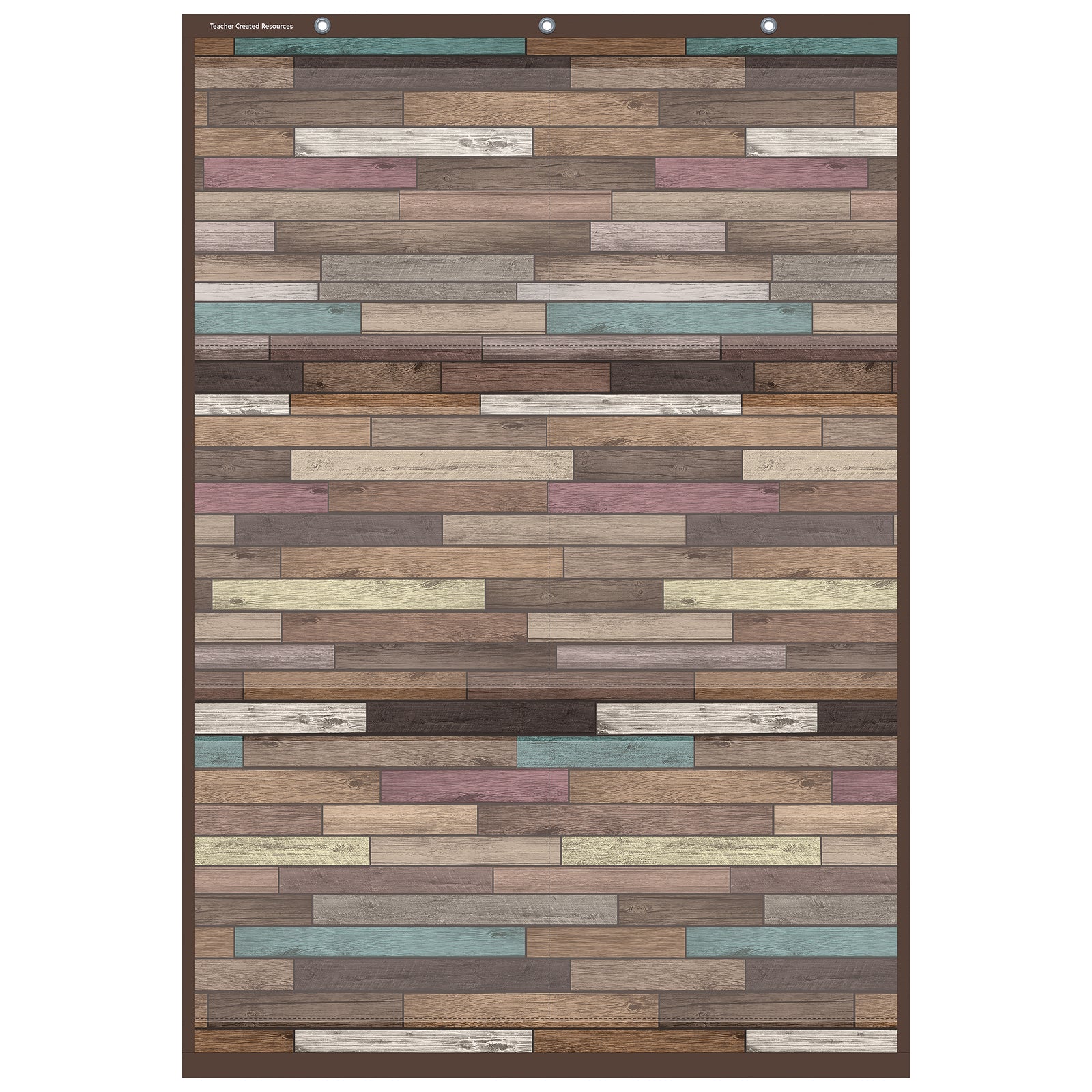 Reclaimed Wood Large 6 Pocket Chart (26" x 38")