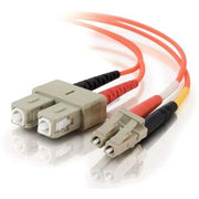 Cables to Go - C2G 33155 6.56 Ft. LC/SC Duplex 62.5/125 Multimode Fiber Patch Cable - Orange Male to Male