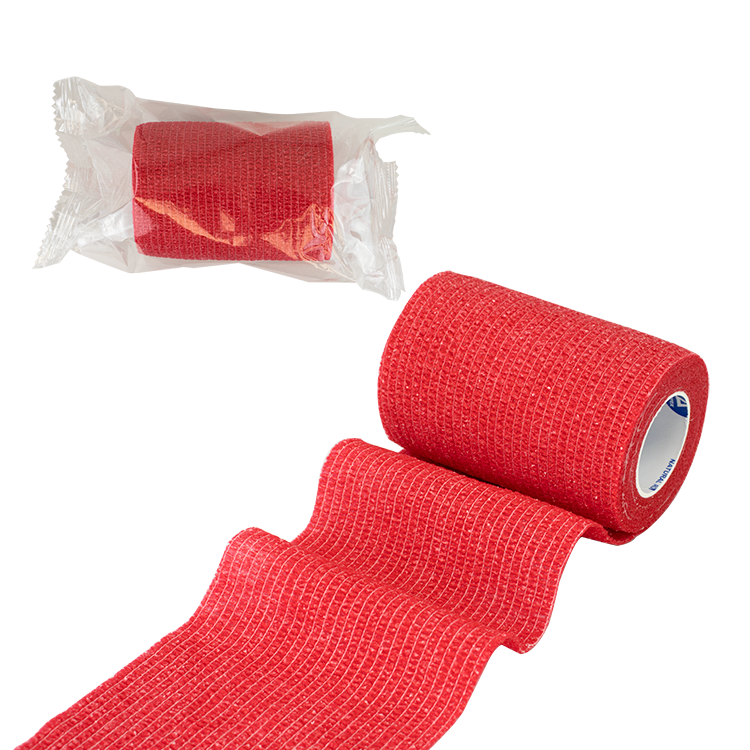 Sensi Wrap, Self-Adherent Wrap - Latex Free, 3" X 5 yds Red - 24 Boxes per Case