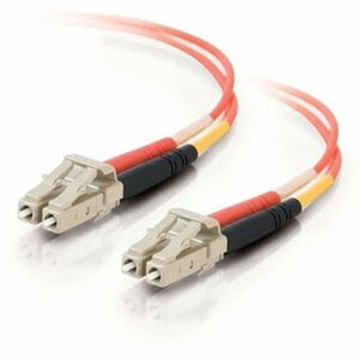 Cables to Go - C2G 33172 OM1 Fiber Optic Cable - LC-LC 62.5/125 Duplex Multimode PVC Fiber Cable, Orange (3.3 Feet, 1 Meter)