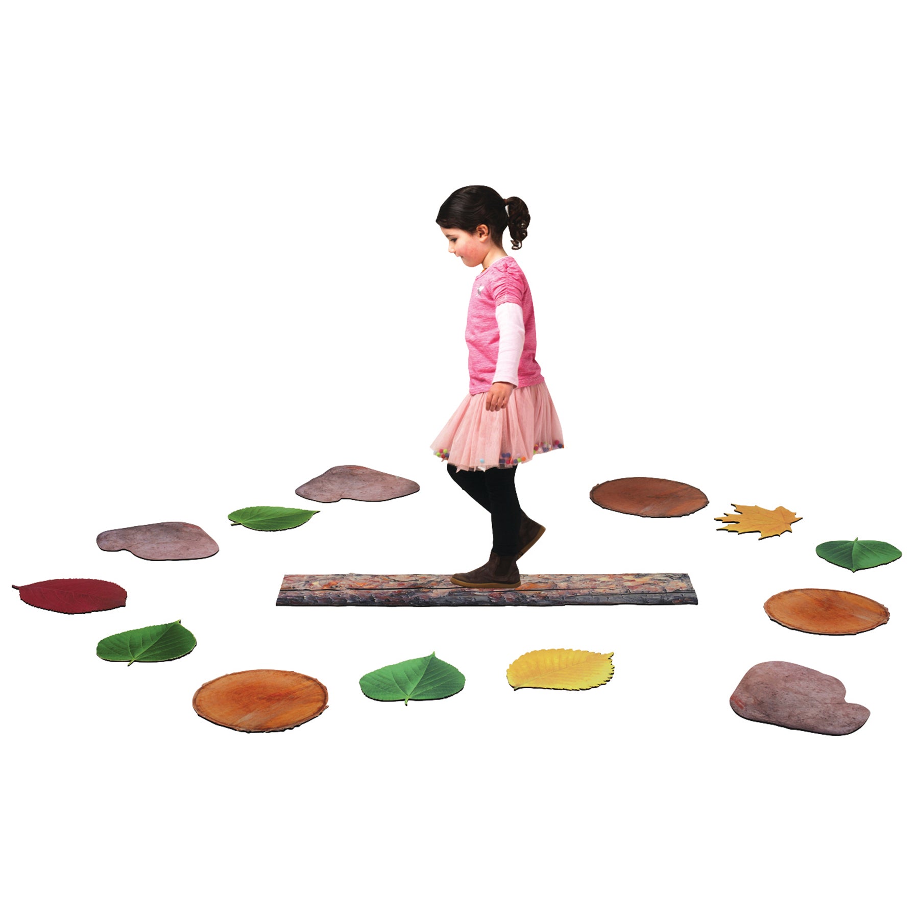 Nature's Footsteps - Set of 15 Nature-Inspired Rubber Mats - Ages 3+