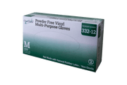 OmniShield Vinyl Powder Free Clear Multi-Purpose Gloves (Medium), 100 Pcs/Box, 10 Box/Cs