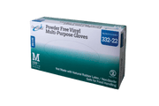 OmniShield Vinyl Powder Free Blue Multi-Purpose Gloves (Medium), 100 Pcs/Box, 10 Box/Cs