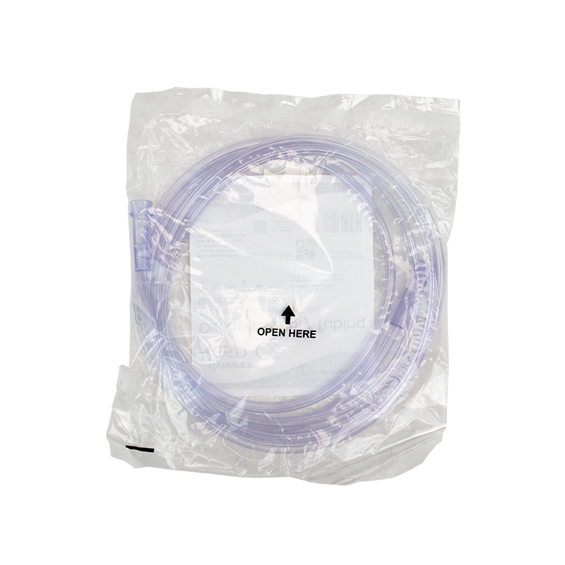 Oxygen Supply 7' (2.1m) Crush Resistant Tubing (Clear), Standard Connector, 50 Quantity per Case
