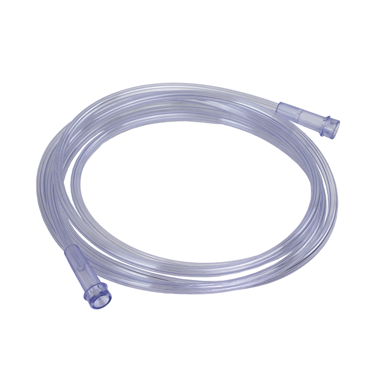 Oxygen Supply 7' (2.1m) Crush Resistant Tubing (Clear), Standard Connector, 50 Quantity per Case