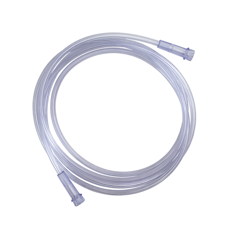 Oxygen Supply 7' (2.1m) Crush Resistant Tubing (Clear), Standard Connector, 50 Quantity per Case
