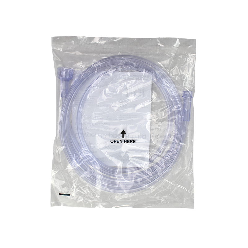 Oxygen Supply 7' (2.1m) Crush Resistant Tubing (Clear), Universal Connector, 50 Quantity per Case