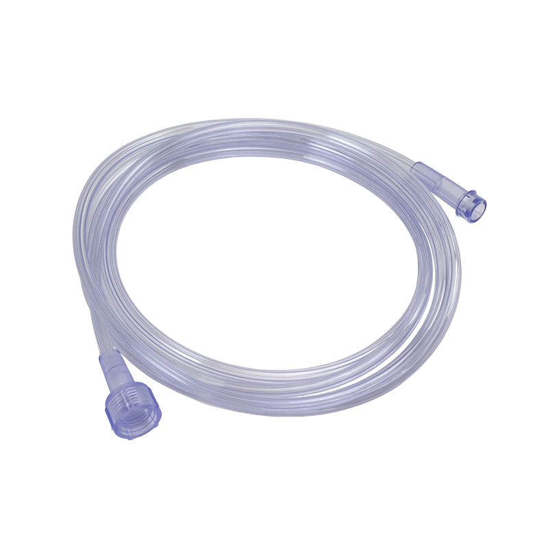 Oxygen Supply 7' (2.1m) Crush Resistant Tubing (Clear), Universal Connector, 50 Quantity per Case