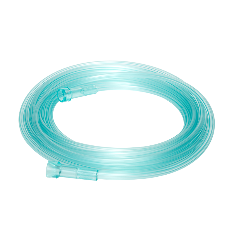 Oxygen Supply 14' (4.3m) Crush Resistant Tubing (Green), Standard Connector, 50 Quantity per Case