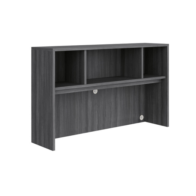 OfficeSource Laminate Open Hutch - 66"W - Coastal Gray