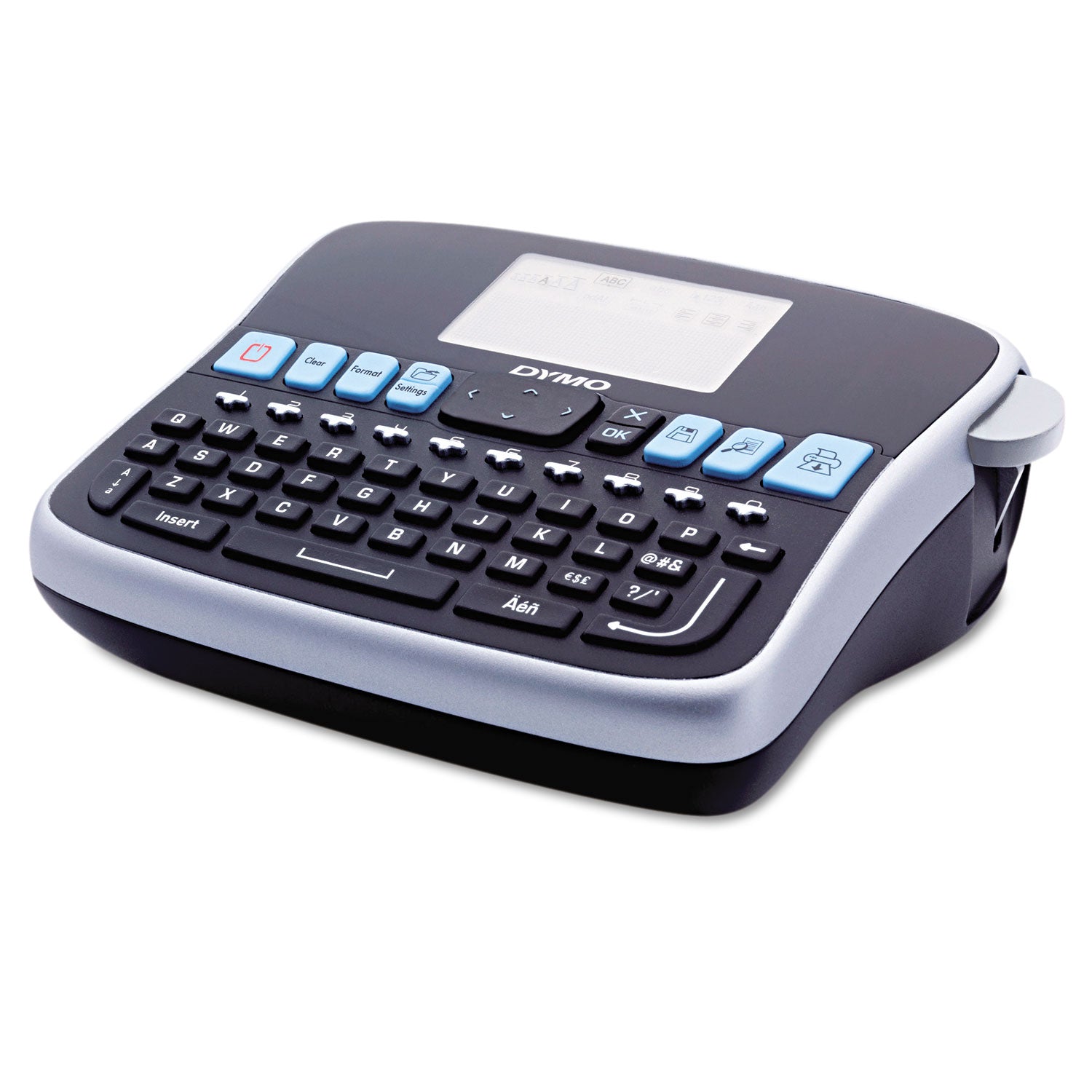 Label - 0.24" , 0.35" , 0.47" , 0.75" - LCD Screen - Battery - 1 Batteries Supported - Lithium Ion (Li-Ion) - Battery Included - Silver - Auto Power Off, QWERTY, Underline, Lightweight, Repeat Printing - for Office, Home, Industry