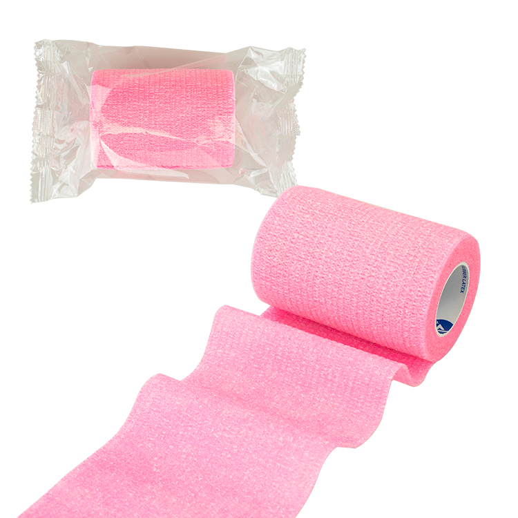Sensi Wrap, Self-Adherent - Latex Free, 4" X 5 yds Pink - 18 Boxes per Case