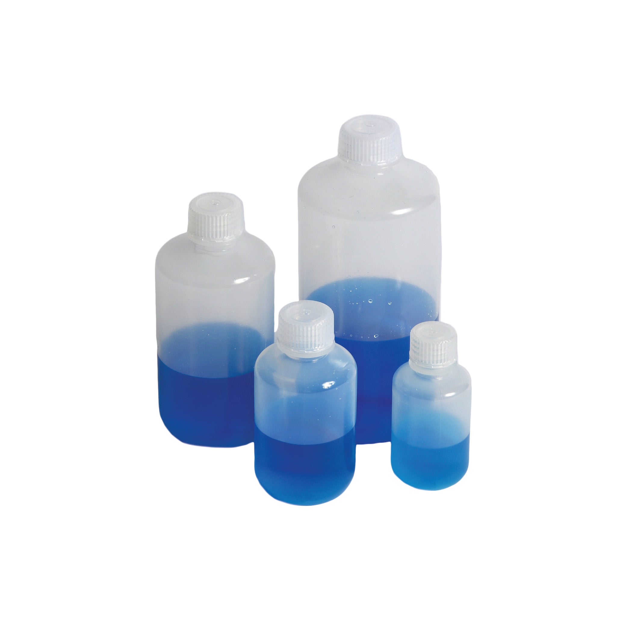 United Scientific® UniStore™ Reagent Bottles, Narrow Mouth, PP, 60 mL, comes with 12