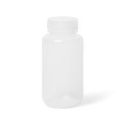 United Scientific® UniStore™ Reagent Bottles, Wide Mouth, PP, 250 mL, comes with 12