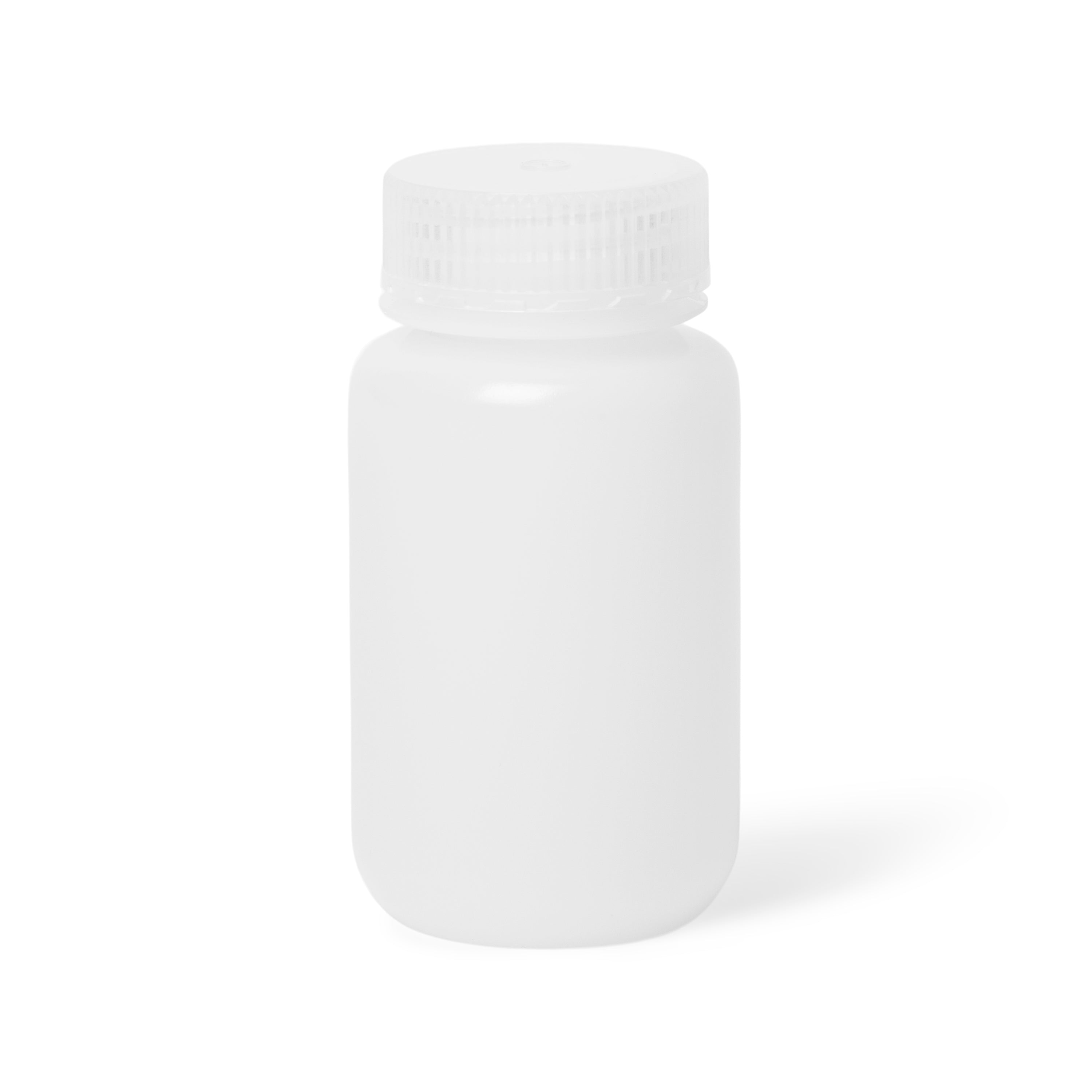 United Scientific® UniStore™ Reagent Bottles, Wide Mouth, HDPE,125 mL, comes with 12