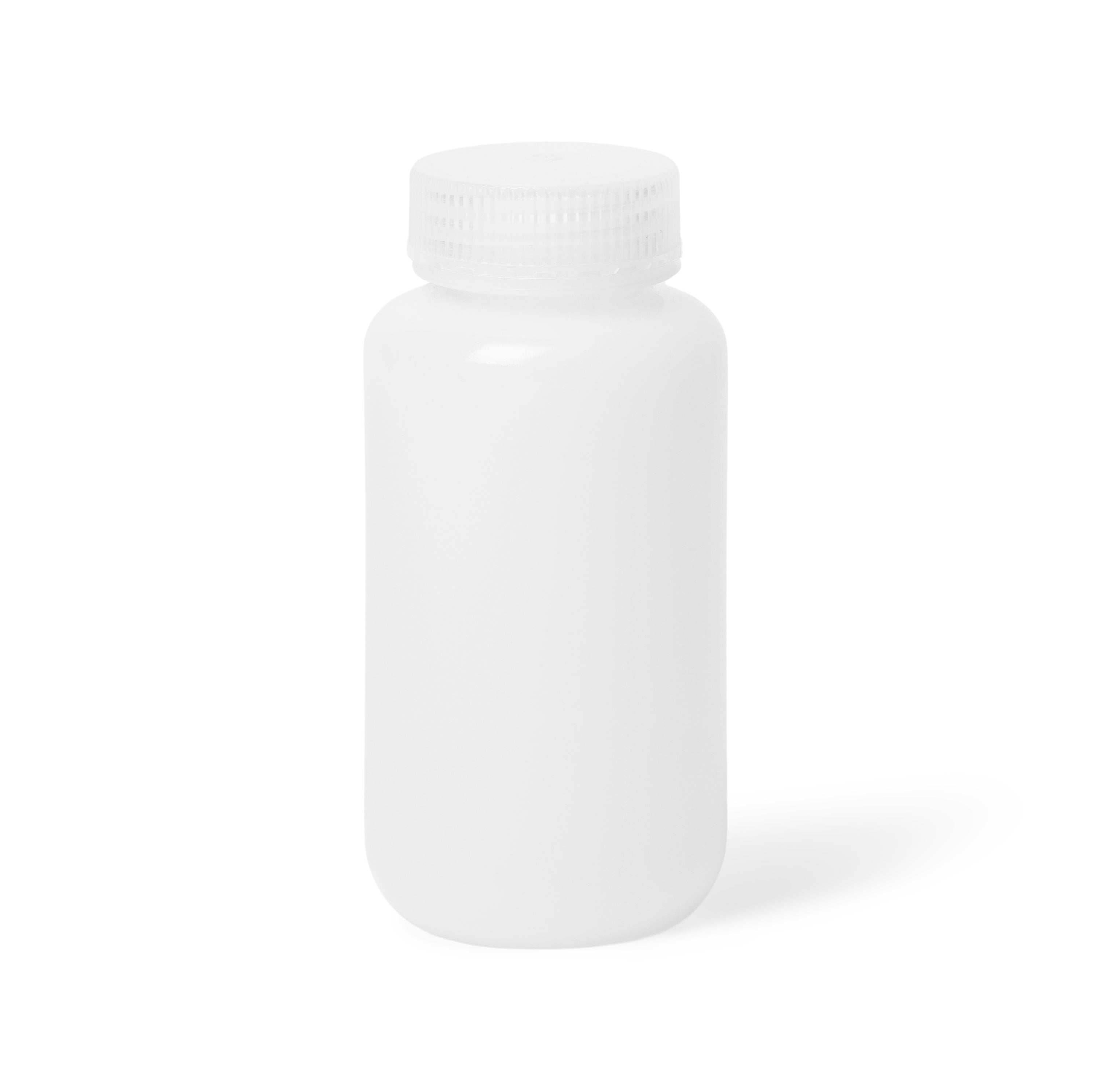 United Scientific® UniStore™ Reagent Bottles, Wide Mouth, HDPE, 250 mL, comes with 12