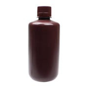 United Scientific® UniStore™ Amber Reagent Bottles, Narrow Mouth, HDPE 1000 mL, comes with 6