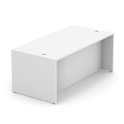 OfficeSource Laminate Desk Shell - 71''W x 36''D - White