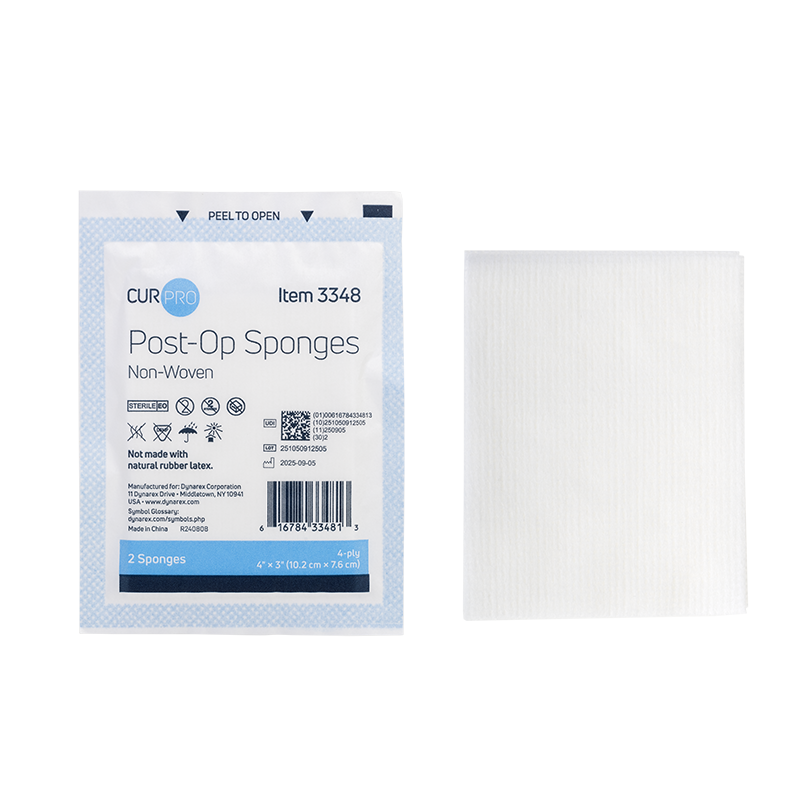 Post-op Sponge - Sterile 2's, 4" x 3" 4 Ply - 25 pcs per Box/24 Boxes per Case