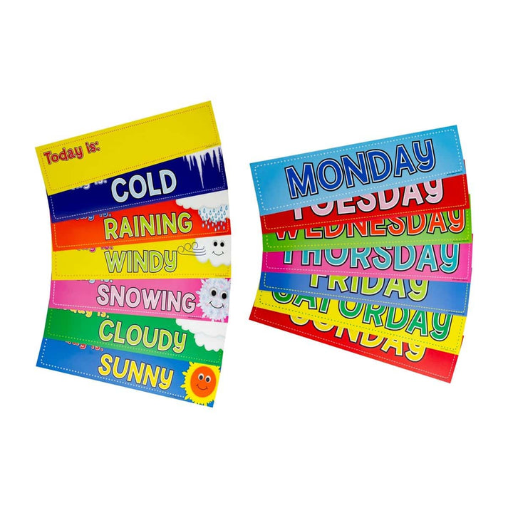 Days of the Week Cards, 2.5"x11"