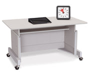 Rainbow Accents® Apollo Single Computer Desk   - Gray