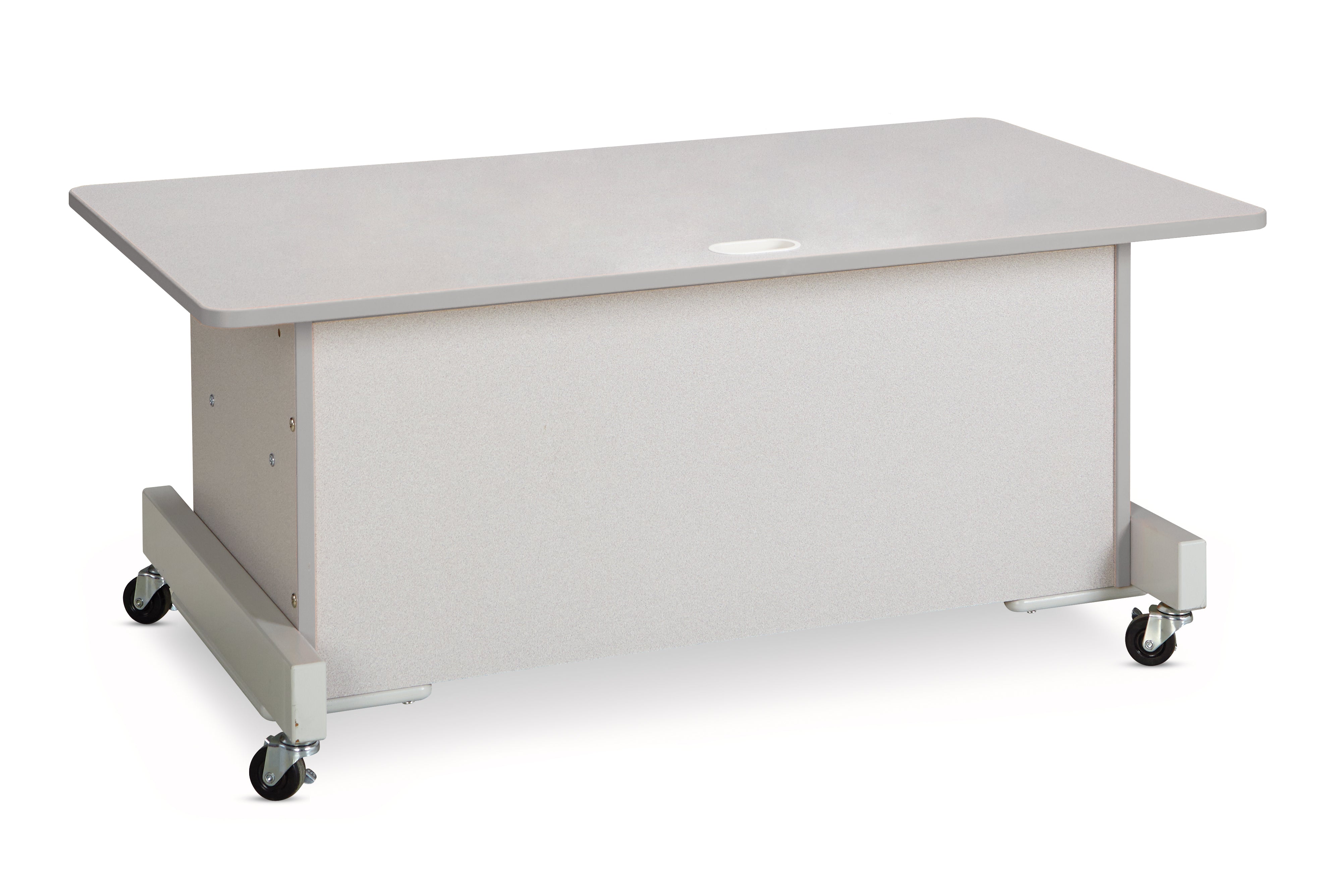 Rainbow Accents® Apollo Single Computer Desk   - Gray