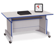 Rainbow Accents® Apollo Single Computer Desk - Blue