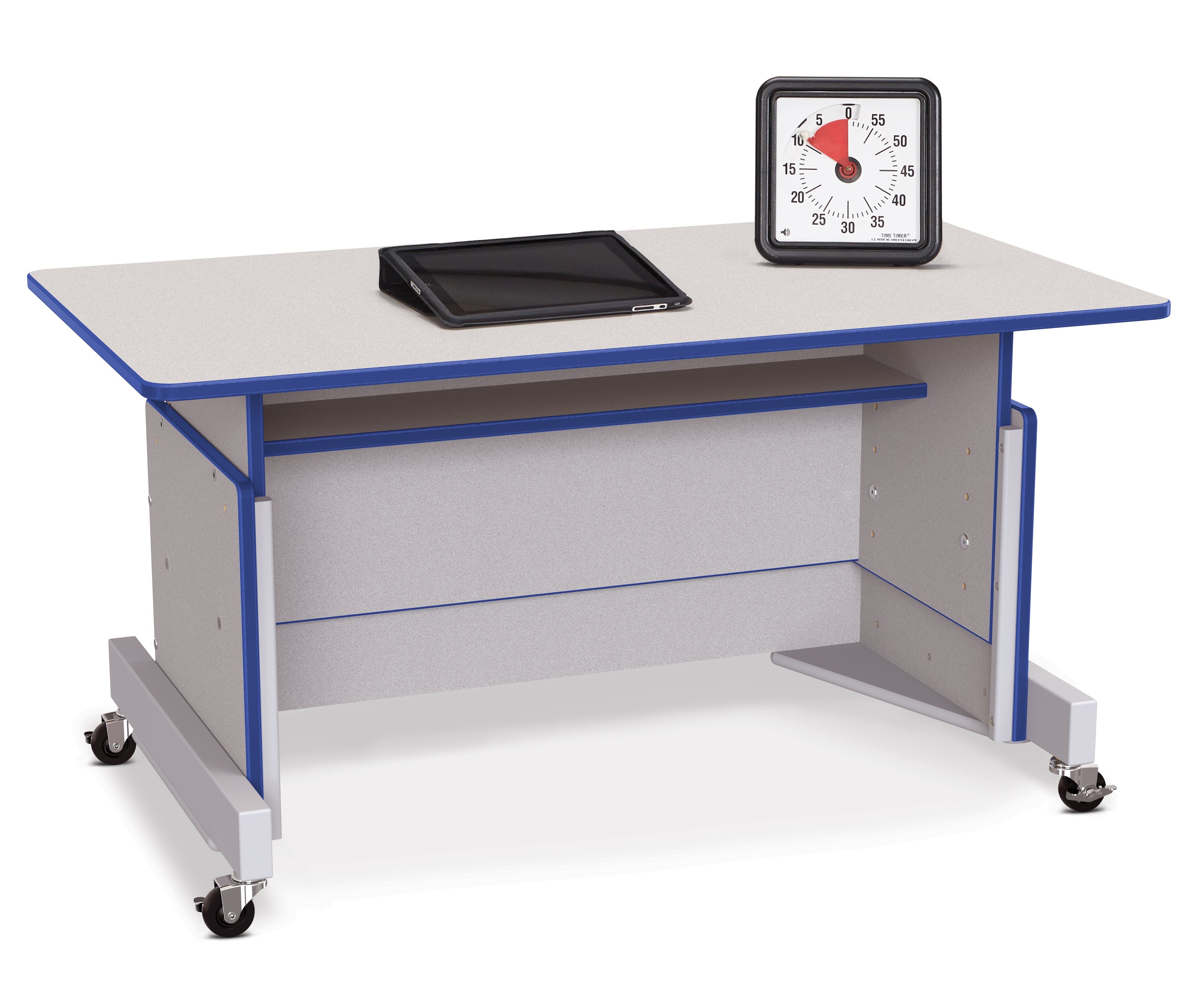 Rainbow Accents® Apollo Single Computer Desk - Blue