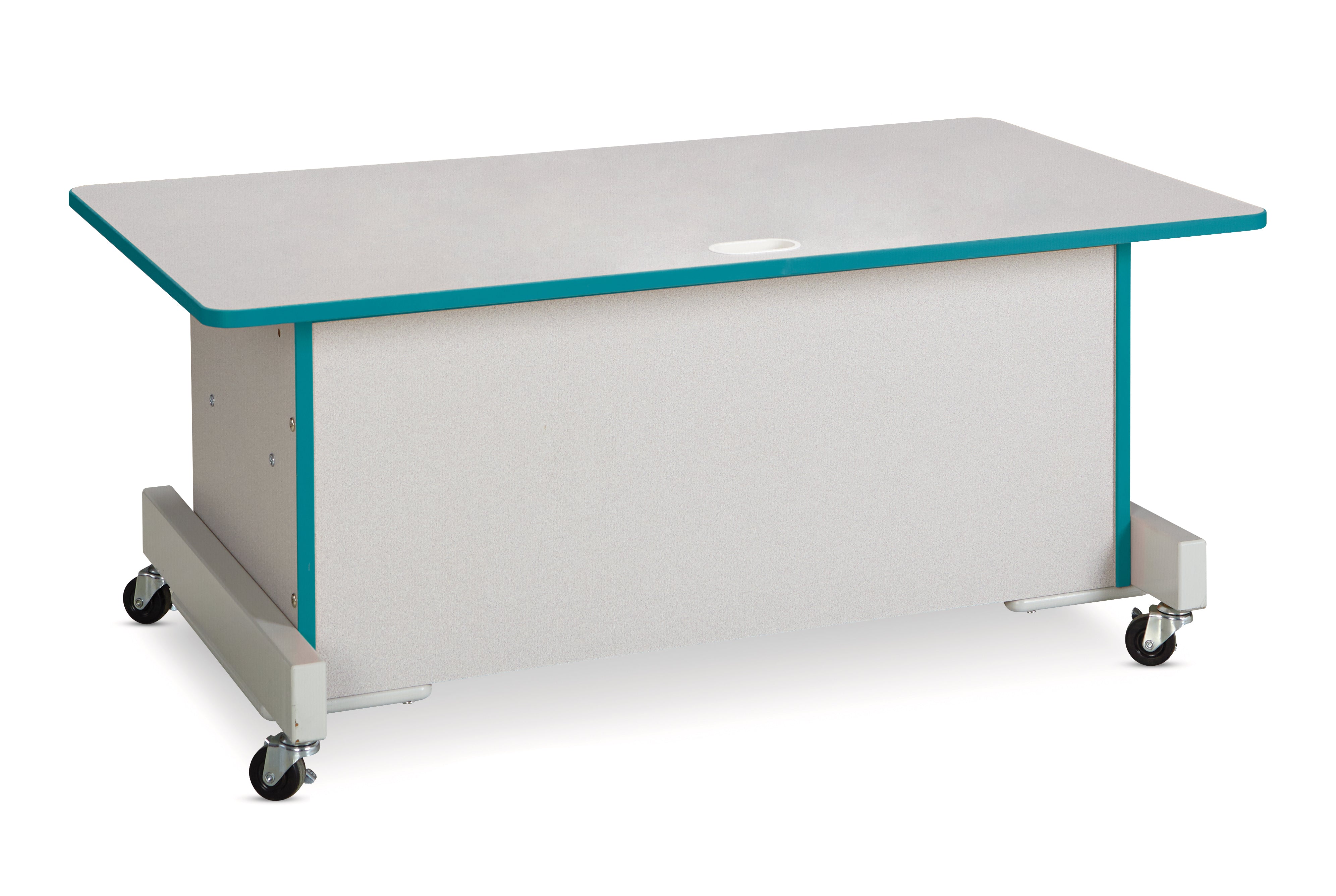 Rainbow Accents® Apollo Single Computer Desk - Teal