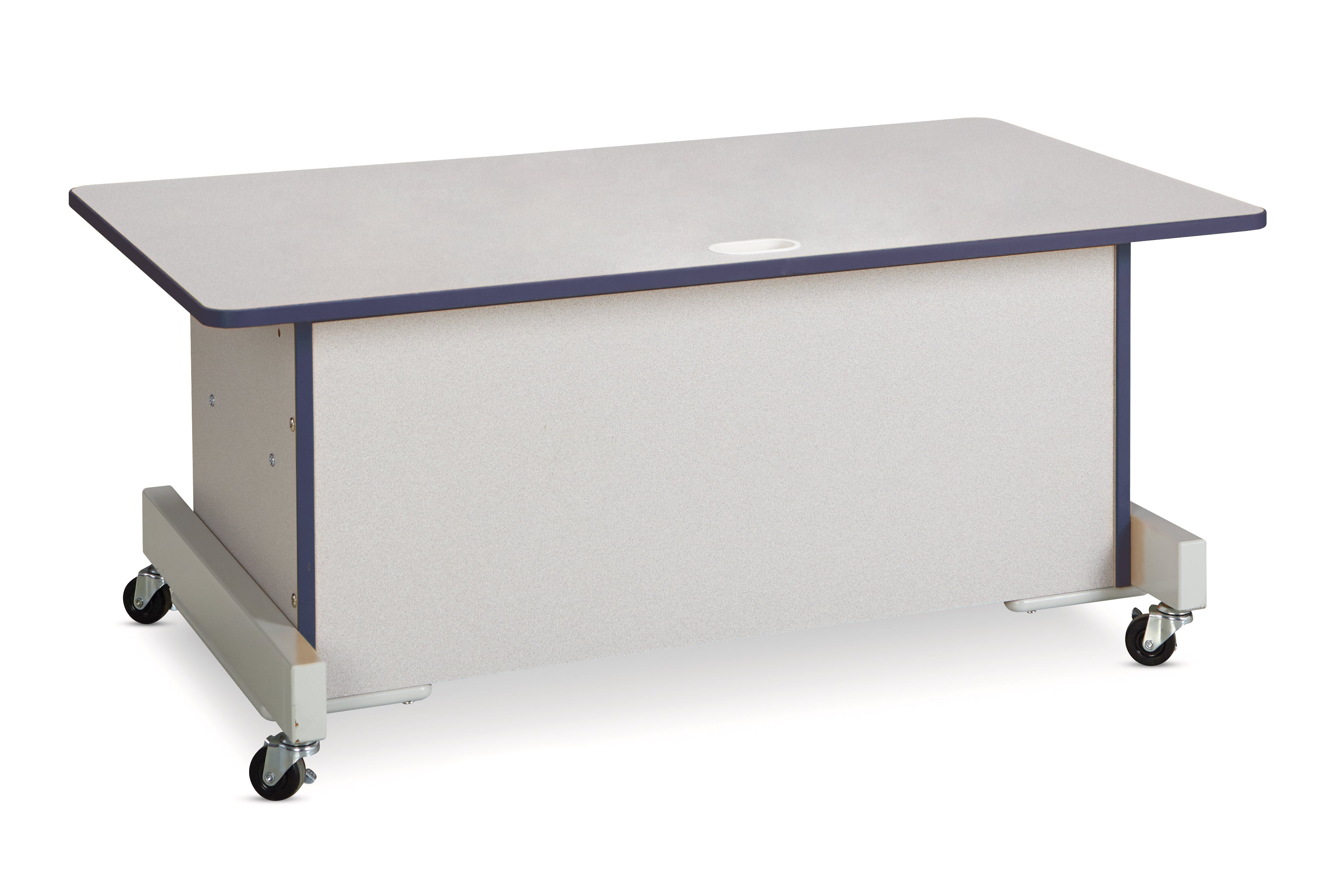 Rainbow Accents® Apollo Single Computer Desk - Navy