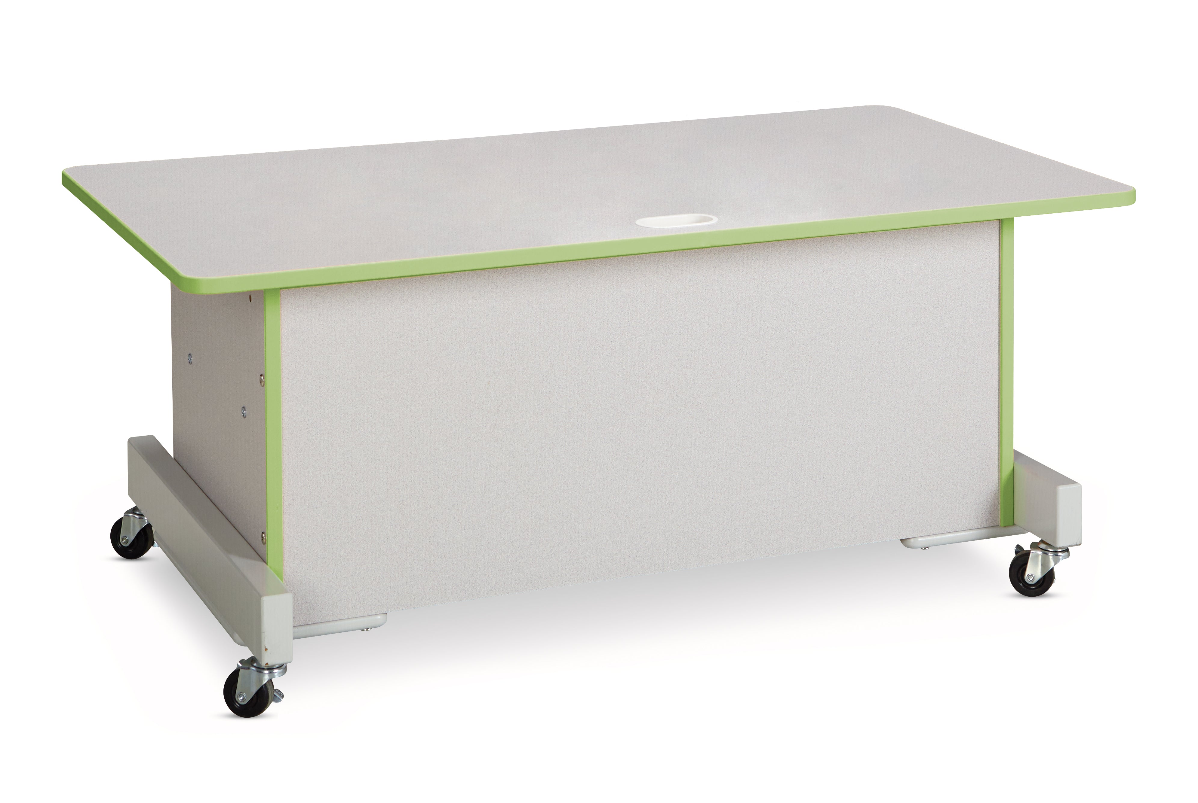 Rainbow Accents® Apollo Single Computer Desk  - Key Lime Green