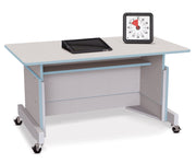 Rainbow Accents® Apollo Single Computer Desk  - Coastal Blue
