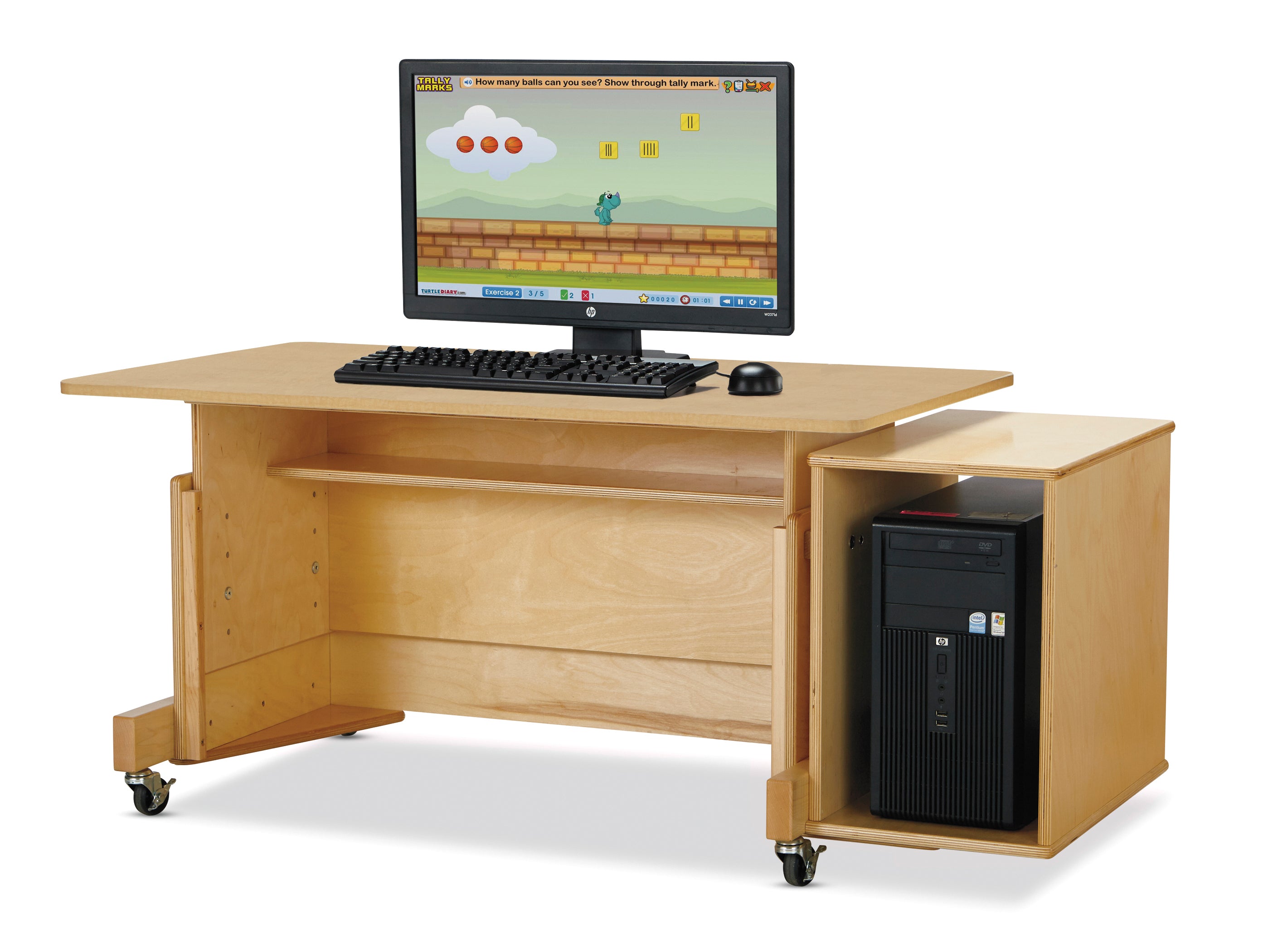 Jonti-Craft® Apollo Double Computer Desk - White Top