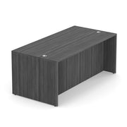 OfficeSource Laminate Desk Shell - 71''W x 36''D - Coastal Gray