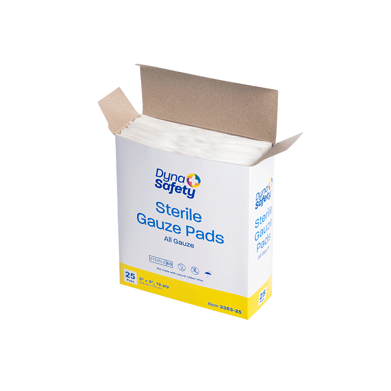 Gauze Pad - Sterile 1's, 3” x 3” - 25 pcs per Box/28 Boxes per Case