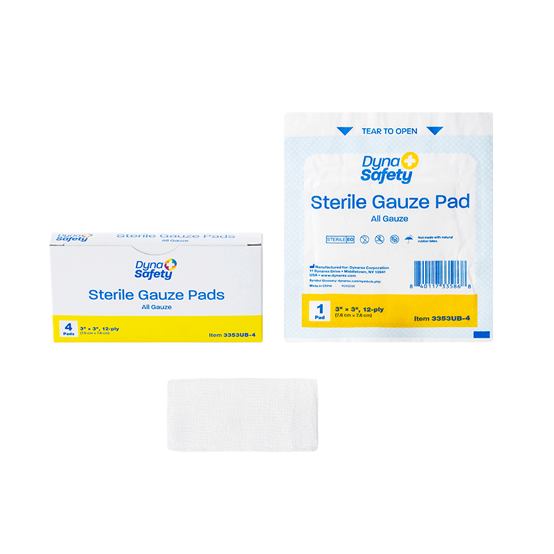 Gauze Pad - Sterile 1's, 3” x 3” - 4 pcs per Box/100 Boxes per Case