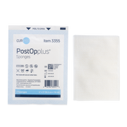 Post Op Plus Sponge, 4" x 3" 8 Ply - 25 pcs per Box/24 Boxes per Case