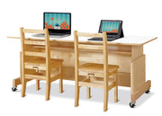 Jonti-Craft® Apollo Double Computer Desk - White Top