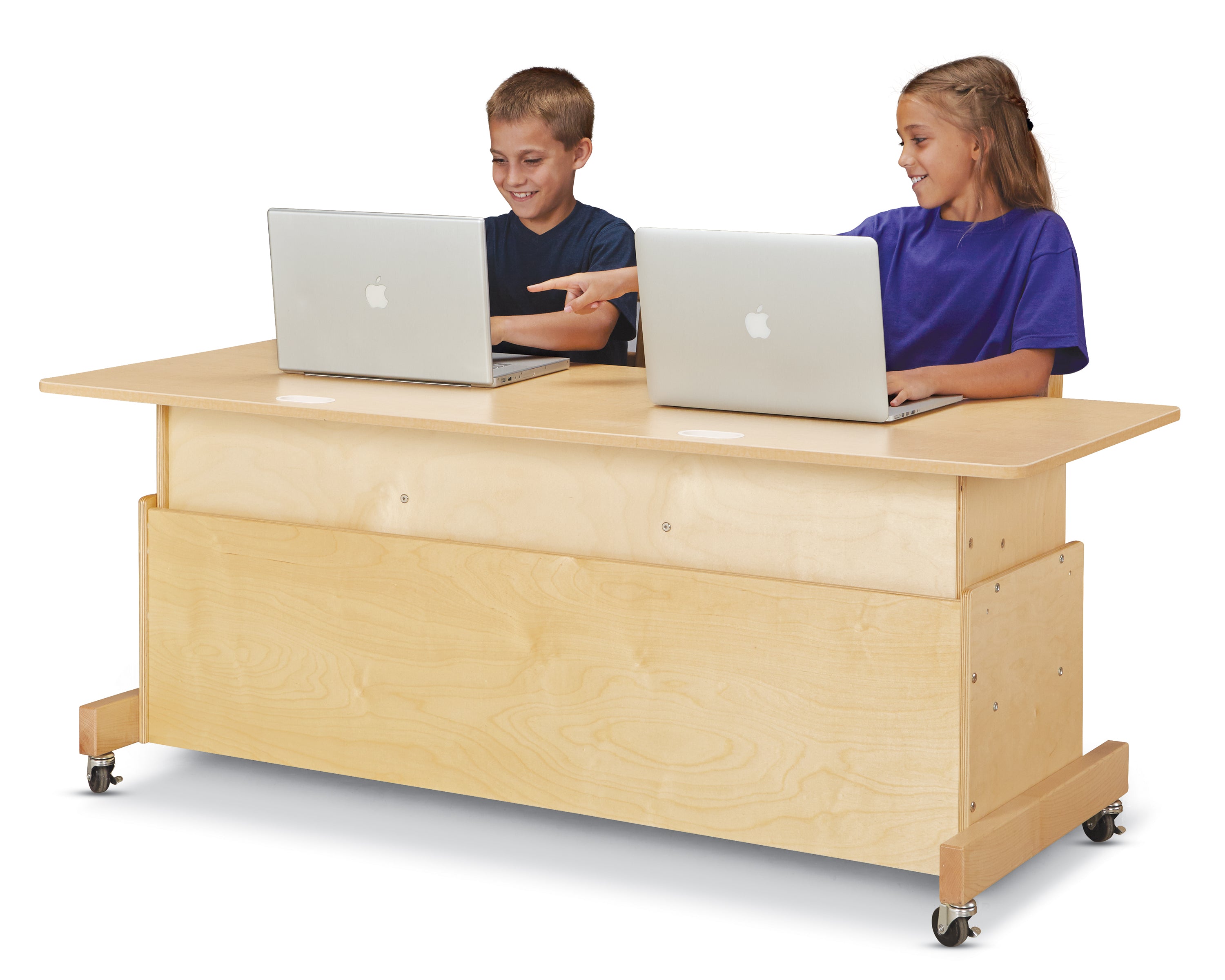Jonti-Craft® Apollo Single Computer Desk - Maple Top