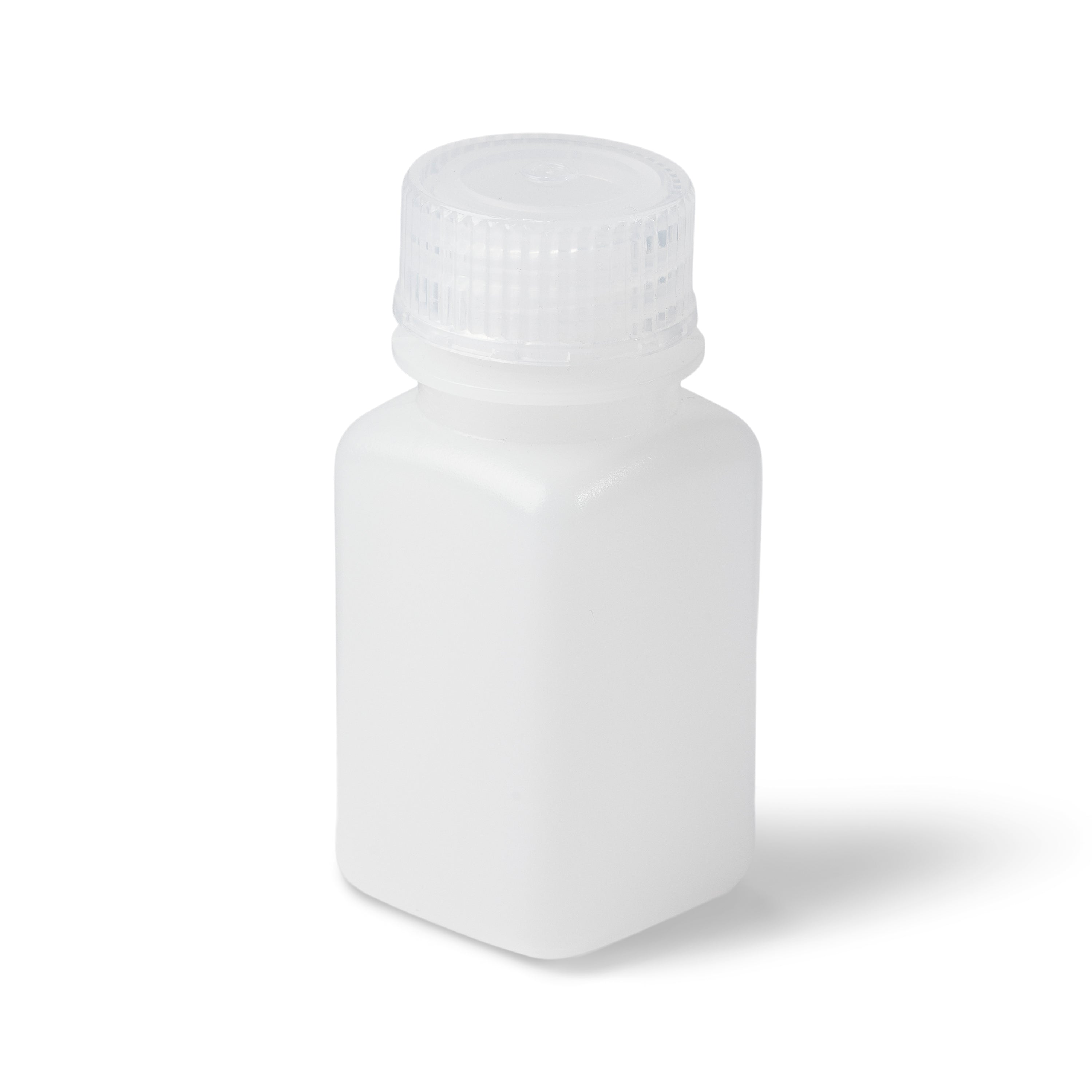 United Scientific® UniStore™ Wide Mouth Square Bottles, HDPE, 60 mL, comes with 12