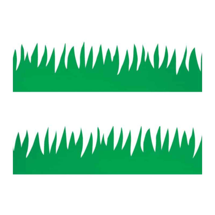 Border - 12 Strips Ea. 3.5"x36" - Green Grass Die-Cut