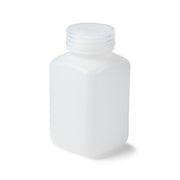 United Scientific® UniStore™ Wide Mouth Square Bottles, HDPE, 250 mL, comes with 12
