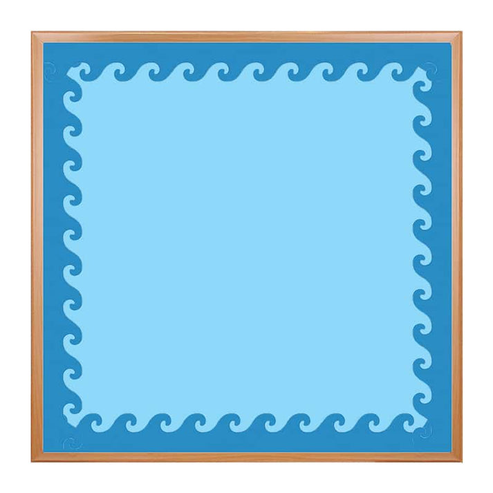 Border - 12 Strips Ea. 3"x36" - Blue Waves Die-Cut