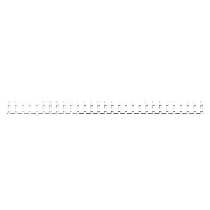 Border - 12 Strips Ea. 3.5"x36" - White Fence Die-Cut