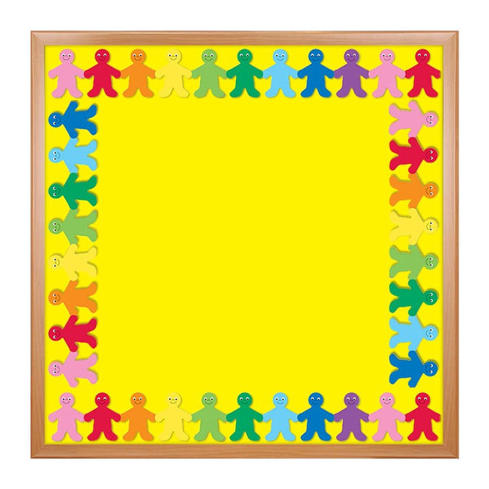 Border - 12 Strips Ea. 3"x36" - Rainbow People Die-Cut